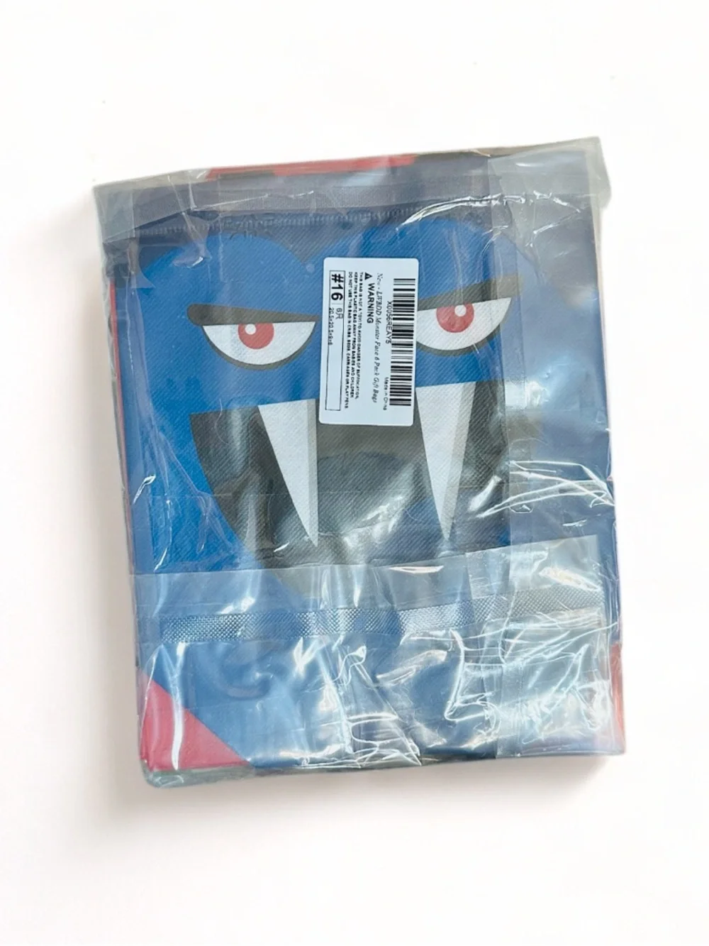 Halloween Kids Trick-or-Treat Tote Bag Set - Assorted Monster Faces- 6 pack